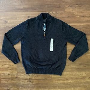BNWT St. John’s Bay mock neck, quarter zip sweater